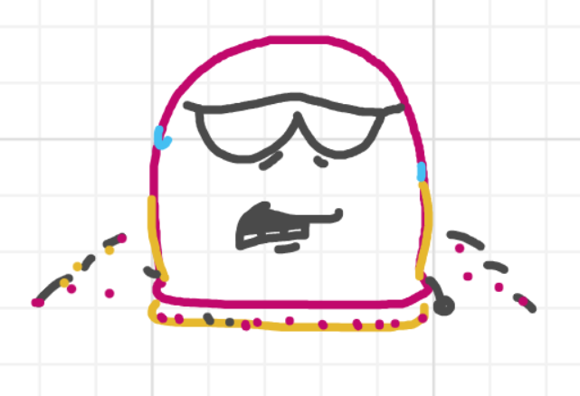 A panel from Running Duos, episode four of the Board Boards object show by Furretwalk/WalkingFurret.